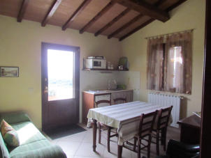 Apt.1 Living/Dining room with kitchen nook